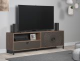 TV-Lowboard Oriana in Bronze und Rostoptik TV Unterteil 183 cm, Soft-Close