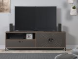 TV-Lowboard Oriana in Bronze und Rostoptik TV Unterteil 183 cm, Soft-Close