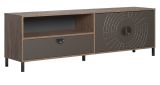 TV-Lowboard Oriana in Bronze und Rostoptik TV Unterteil 183 cm, Soft-Close
