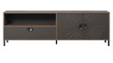 TV-Lowboard Oriana in Bronze und Rostoptik TV Unterteil 183 cm, Soft-Close