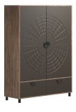 Highboard Oriana in Bronze und Rostoptik Kommode 120 x 163 cm, Soft-Close