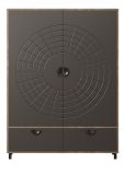 Highboard Oriana in Bronze und Rostoptik Kommode 120 x 163 cm, Soft-Close