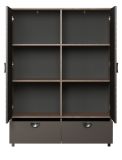 Highboard Oriana in Bronze und Rostoptik Kommode 120 x 163 cm, Soft-Close