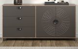 Sideboard Oriana in Bronze und Rostoptik Kommode 176 cm, Soft-Close