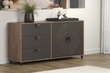 Sideboard Oriana in Bronze und Rostoptik Kommode 176 cm, Soft-Close