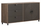 Sideboard Oriana in Bronze und Rostoptik Kommode 176 cm, Soft-Close