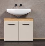 Waschbeckenunterschrank Celeste in Kaschmir und Evoke Eiche Badezimmer Unterschrank 72 cm