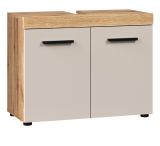Waschbeckenunterschrank Celeste in Kaschmir und Evoke Eiche Badezimmer Unterschrank 72 cm