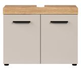 Waschbeckenunterschrank Celeste in Kaschmir und Evoke Eiche Badezimmer Unterschrank 72 cm