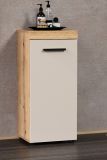 Badezimmer Kommode Celeste in Kaschmir und Evoke Eiche Badschrank 36 x 81 cm