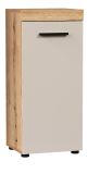 Badezimmer Kommode Celeste in Kaschmir und Evoke Eiche Badschrank 36 x 81 cm
