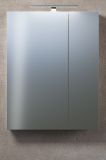 Badezimmer Spiegelschrank Celeste in Kaschmir Badschrank 2-t�rig 60 x 77 cm