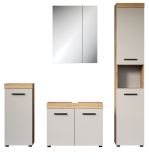 Badm�bel Set 4-teilig Celeste in Kaschmir und Evoke Eiche Badkombination 164 x 184 cm