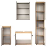 Badm�bel Set 4-teilig Celeste in Kaschmir und Evoke Eiche Badkombination 164 x 184 cm