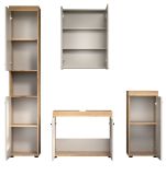 Badm�bel Set 4-teilig Celeste in Kaschmir und Evoke Eiche Badkombination 164 x 184 cm