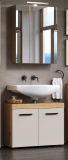 Badm�bel Set 2-teilig Celeste in Kaschmir und Evoke Eiche Badkombination 72 x 184 cm