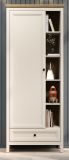 Garderobenschrank Cozy in Kaschmir und Stein Eiche Landhaus Garderobe 80 x 200 cm, Soft-Close