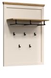 Garderobenpaneel Cozy in Kaschmir und Stein Eiche Landhaus Wandgarderobe 76 x 100 cm
