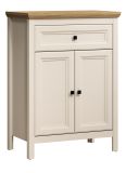 Flurkommode Cozy in Kaschmir und Stein Eiche Landhaus Schuhschrank 70 x 98 cm, Soft-Close