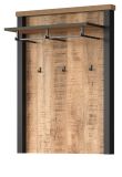 Garderobenpaneel Loom in Mango und schwarz Wandgarderobe 73 x 95 cm