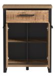 Flurkommode Loom in Mango und schwarz Schuhschrank 73 x 100 cm