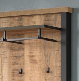 Garderobe Set 5-teilig Loom in Mango und schwarz Garderobenkombination 249 x 195 cm