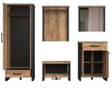 Garderobe Set 5-teilig Loom in Mango und schwarz Garderobenkombination 249 x 195 cm