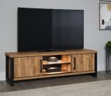 TV-Lowboard Loom in Mango und schwarz TV Unterteil 166 cm