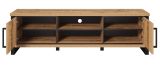 TV-Lowboard Loom in Mango und schwarz TV Unterteil 166 cm