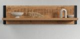 Wandboard Loom in Mango und schwarz Wandregal 110 cm