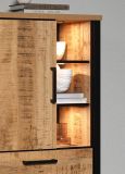 Highboard Loom in Mango und schwarz Wohn- und Esszimmer Kommode 87 x 155 cm