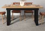 Esstisch Loom in Mango und schwarz K�chentisch 160 x 90 cm