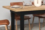 Esstisch Loom in Mango und schwarz K�chentisch 160 x 90 cm