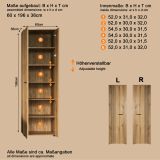 Garderobenschrank Feliz in Evoke Eiche Garderobe oder gro�er Schuhschrank 60 x 196 cm