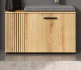Garderobe Sitzbank Feliz in Evoke Eiche Garderobenbank 80 cm