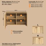 Garderobe Sitzbank Feliz in Evoke Eiche Garderobenbank 80 cm
