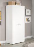 Kleiderschrank Purio in wei� Dreht�renschrank 2-t�rig 81 x 176 cm