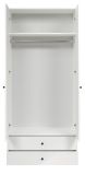 Kleiderschrank Purio in wei� Dreht�renschrank 2-t�rig 81 x 176 cm