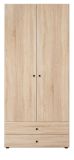 Kleiderschrank Purio in Sonoma Eiche hell Dreht�renschrank 2-t�rig 81 x 176 cm