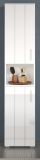 Badezimmer Hochschrank Bianco in wei� Hochglanz Badschrank 37 x 192 cm