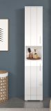 Badezimmer Hochschrank Bianco in wei� Hochglanz Badschrank 37 x 192 cm