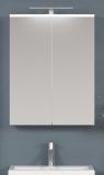 Badezimmer Spiegelschrank Bianco in wei� Badschrank 2-t�rig 60 x 78 cm
