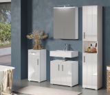 Badezimmer Spiegelschrank Bianco in wei� Badschrank 2-t�rig 60 x 78 cm