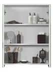 Badezimmer Spiegelschrank Bianco in wei� Badschrank 2-t�rig 60 x 78 cm