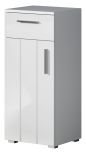 Badezimmer Kommode Bianco in wei� Hochglanz Badschrank 37 x 83 cm