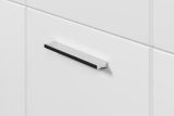 Badm�bel Set 3-teilig Bianco in wei� Hochglanz Badkombination 112 x 192 cm