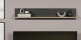 Wandboard Groove in grau und Evoke Eiche Wandregal 150 x 25 cm
