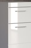 Badezimmer Waschbeckenunterschrank Adamo in wei� Hochglanz Badschrank 40 x 56 cm