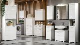 Badezimmer Waschbeckenunterschrank Adamo in wei� Hochglanz Badschrank 40 x 56 cm