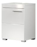 Badezimmer Waschbeckenunterschrank Adamo in wei� Hochglanz Badschrank 40 x 56 cm